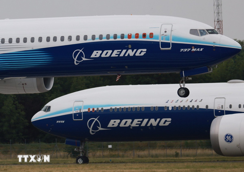 Máy bay 7.37 MAX của hãng Boeing. (Ảnh: THX/TTXVN)