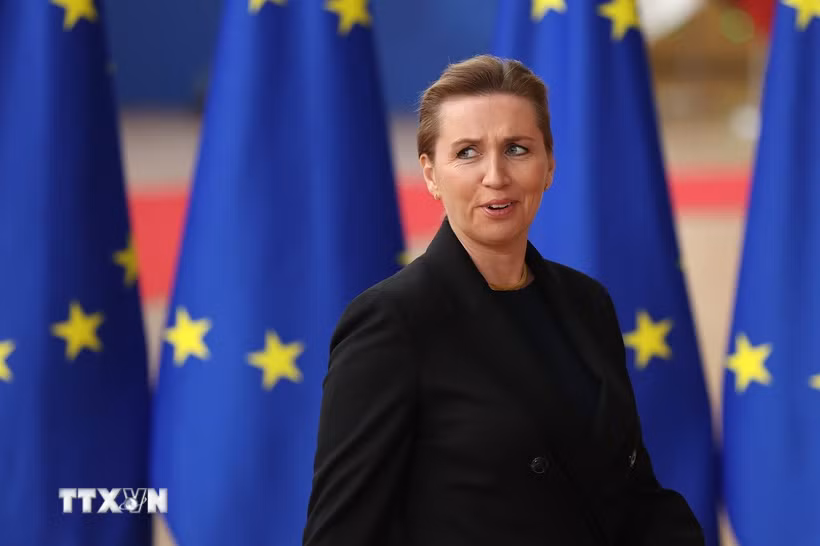Thủ tướng Đan Mạch Mette Frederiksen. (Ảnh: THX/TTXVN)