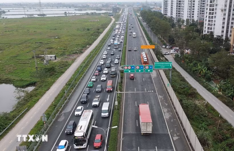 Cao tốc Pháp Vân-Cầu Giẽ. (Ảnh: Quốc Khánh/TTXVN)