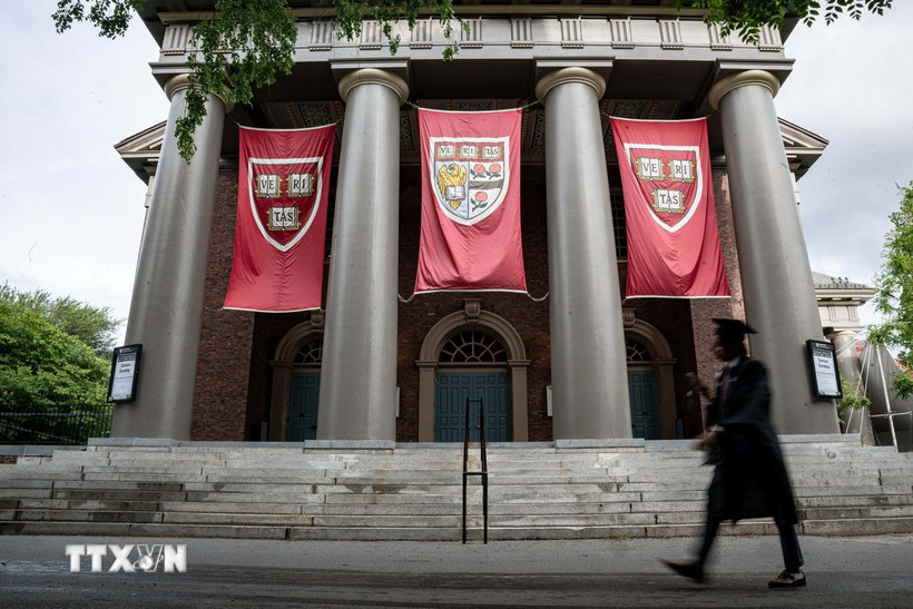 Khuôn viên Đại học Harvard tại Cambridge, Massachusetts, Mỹ. (Ảnh: THX/TTXVN)