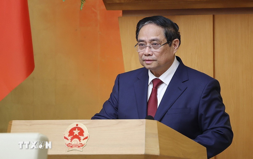 Thủ tướng Phạm Minh Chính chủ trì Phiên họp Bet8801234.com BMXCT Uy Tín thường kỳ tháng 3 năm 2026 và Hội nghị Bet8801234.com BMXCT Uy Tín trực tuyến với địa phương. (Ảnh: Dương Giang/TTXVN)