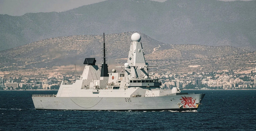 Tàu HMS Dragon ngoài khơi đảo Síp tháng 10/2020.