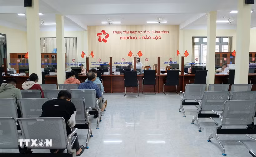 Mô hình chính quyền hai cấp đã phát huy hiệu quả bước đầu tại phường 3 Bảo Lộc (Lâm Đồng). (Ảnh: Nguyễn Dũng/TTXVN)