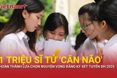 Hoàn thành lựa chọn nguyện vọng đăng ký xét tuyển Đại học 2025 