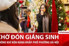 Không khí Giáng sinh rộn ràng trên đường phố Hà Nội 