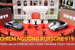 Triển lãm xe Porsche tại Hà Nội thu hút các "tín đồ" đam mê tốc độ và nghệ thuật