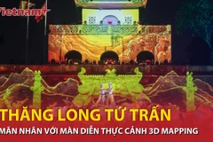 Mãn nhãn màn thực cảnh dùng công nghệ 3D mapping tái hiện Tứ trấn Thăng Long