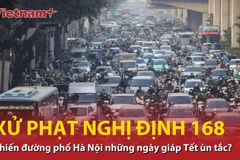 Xử phạt theo nghị định 168 có khiến đường phố Hà Nội những ngày giáp Tết ùn tắc?