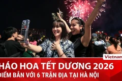 Chi tiết về phân luồng giao thông trong đêm bắn pháo hoa Tết dương lịch 2026 tại Hà Nội