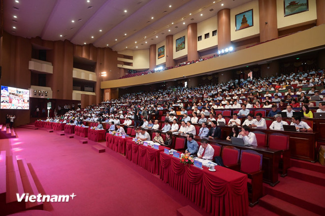 Các đại biểu tham dự hội nghị. (Ảnh: PV/Vietnam+) vnp-hoi-nghi.jpg