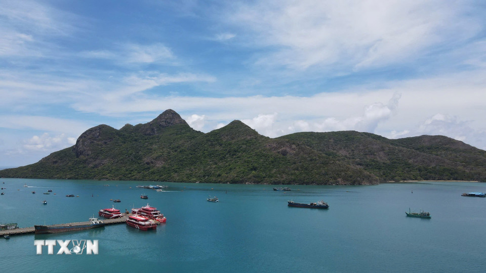 Cảng Bến Đầm Côn Đảo. (Ảnh: TTXVN phát)