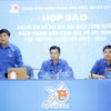 Ban tổ chức trao đổi với báo chí tại buổi họp báo. (Ảnh: Vietnam+)