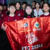 Đội Rise and Shine tại giải FIRST Tech Challenge Vietnam 2024-2025. (Ảnh: PV/Vietnam+)
