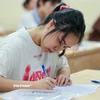 Thí sinh dự thi tốt nghiệp trung học phổ thông. (Ảnh: PV/Vietnam+)