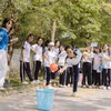 Học sinh trong giờ học giáo dục thể chất. (Ảnh: Vietnam+)
