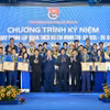 Giải thưởng Lý Tự Trọng năm 2025 vinh danh 100 cán bộ đoàn xuất sắc toàn quốc. (Ảnh: Trung ương Đoàn).