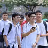 Thí sinh dự thi Tốt nghiệp Trung học phổ thông. (Ảnh: Hoài Nam/Vietnam+)