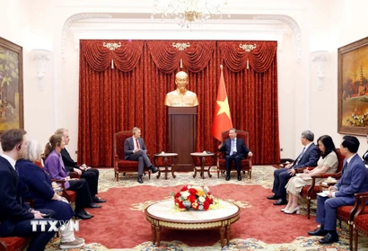 Tổng Bí thư, Chủ tịch nước Tô Lâm tiếp Đại sứ Đan Mạch Nicolai Prytz đến chào từ biệt, kết thúc nhiệm kỳ công tác tại Việt Nam. (Ảnh: Thống Nhất/TTXVN)