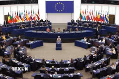Một phiên họp Nghị viện châu Âu ở Strasbourg (Pháp) hồi tháng 11 năm ngoái. (Ảnh: THX/TTXVN)