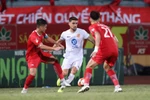 Thể Công-Viettel (áo đỏ) so tài cùng Thép Xanh Nam Định sẽ là cuộc đối đầu đáng chú ý nhất ở vòng 10 V-League 2024-2025. (Ảnh: VPF)