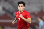 Đình Bắc lập công sau khi vào sân từ ghế dự bị, giúp U23 Việt Nam giành chiến thắng 2-1. (Ảnh: VFF)