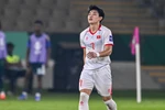 Tiền đạo Đình Bắc ghi bàn thắng duy nhất giúp U23 Việt Nam giành chiến thắng 1-0 trước chủ nhà U23 Saudi Arabia. (Ảnh: afc)