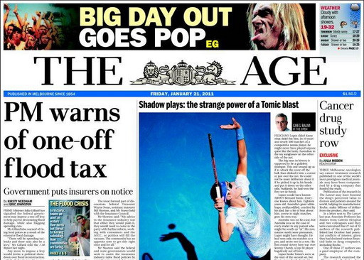 Các tờ báo Australia đồng loạt chuyển qua khổ nhỏ ảnh 1