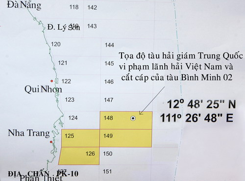 Tàu hải giám Trung Quốc vi phạm vùng biển VN ảnh 1