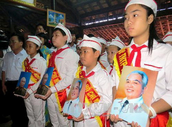 Chùm ảnh tưởng niệm tại nơi Đại tướng sinh ra ảnh 2 Chùm ảnh tưởng niệm tại nơi Đại tướng sinh ra ảnh 2