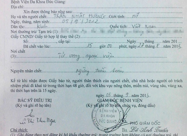 Giám định pháp y lần 2 vụ cháu bé tử vong bất thường ảnh 1