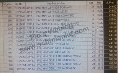 iPad mini sẽ có giá khởi điểm từ 323 USD bản 8GB ảnh 1 iPad mini sẽ có giá khởi điểm từ 323 USD bản 8GB ảnh 1