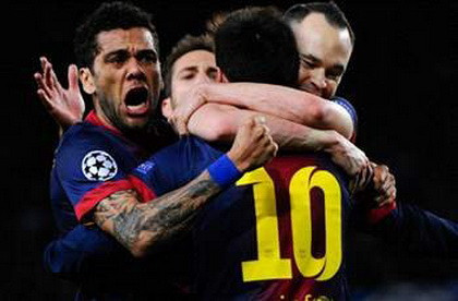 Đại thắng Milan, các cầu thủ Barca "nổ" tưng bừng ảnh 1