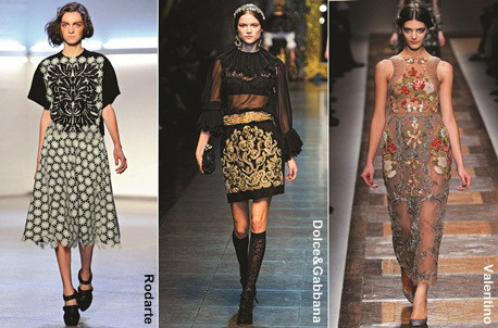 Thêu nổi hoa mỹ tinh xảo trong mẫu thiết kế Thu Đông ảnh 1