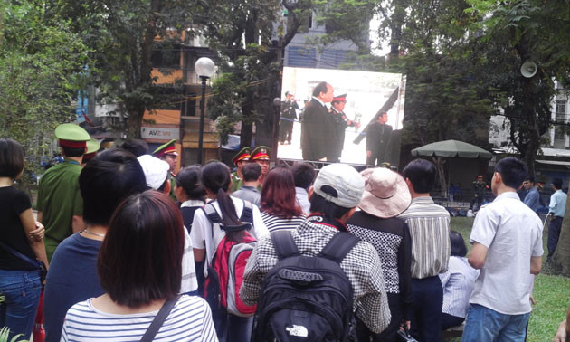 Toàn cảnh trước giờ viếng Đại tướng Võ Nguyên Giáp ảnh 7