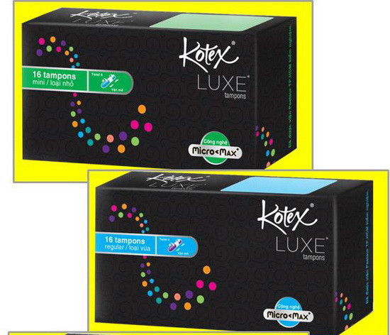 Sản phẩm Kotex Luxe Tampons an toàn tại VN ảnh 1