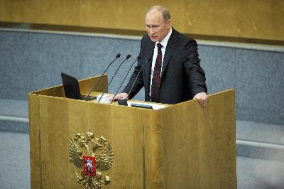 Phe đối lập bỏ ra ngoài khi Putin phát biểu ở Duma ảnh 1