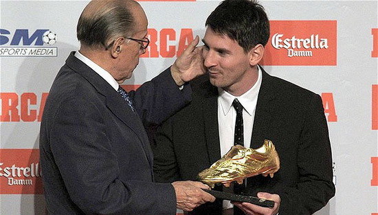 Leo Messi chính thức nhận Chiếc giầy vàng châu Âu ảnh 1
