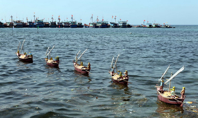 Chùm ảnh nghi thức Lễ khao lề thế lính Hoàng Sa ảnh 9