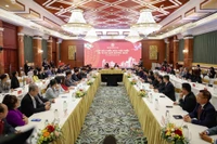 Quang cảnh buổi gặp mặt. (Ảnh: Vũ Quang/TTXVN)