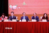 Thủ tướng Phạm Minh Chính làm việc với Bộ Văn hóa, Thể thao và Du lịch. (Ảnh: Dương Giang/TTXVN)