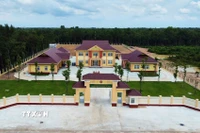 Trạm Biên phòng Cửa khẩu quốc tế Tân Nam được xây dựng hiện đại, đáp ứng đáp ứng yêu cầu nhiệm vụ công tác biên phòng trong tình hình mới. (Ảnh: Minh Phú/TTVXN)