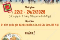 Lần đầu tiên có tour đêm và chương trình nghệ thuật tại Lễ hội Gióng đền Sóc