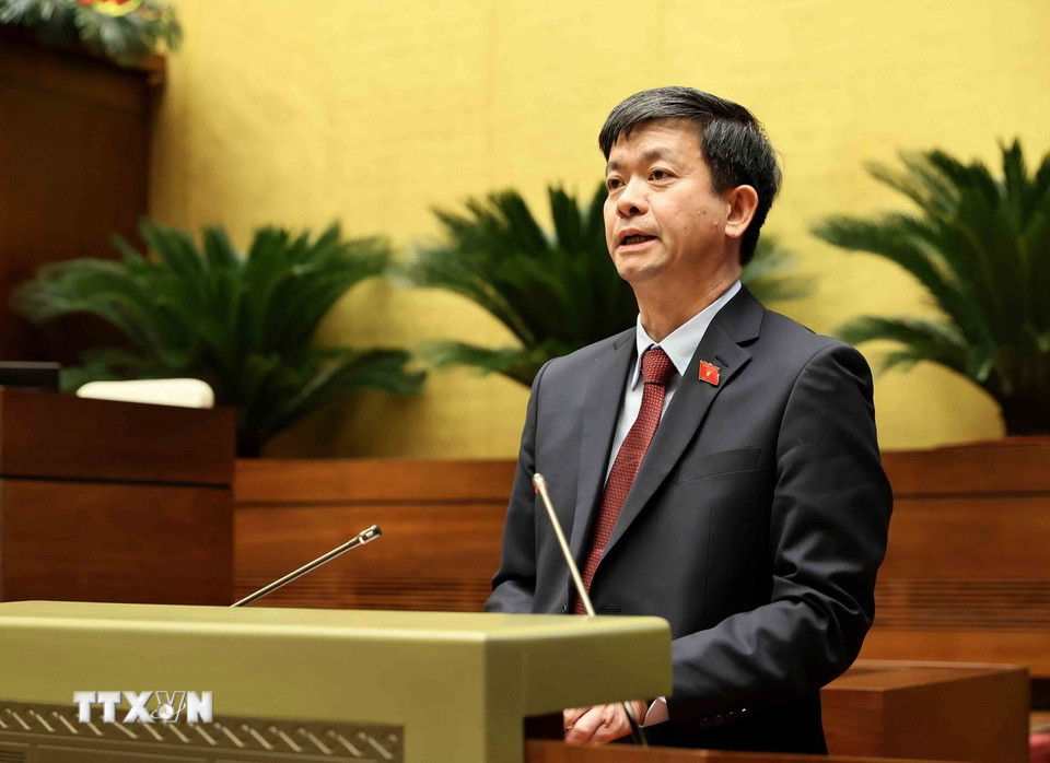 Tổng Thư ký Quốc hội, Chủ nhiệm Văn phòng Quốc hội Lê Quang Tùng phát biểu. (Ảnh: An Đăng/TTXVN)