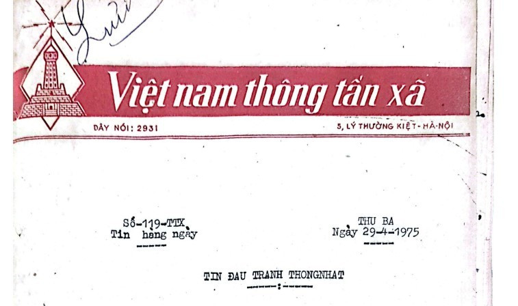 Tin chiến thắng miền Nam ngày 29/4/1975 qua bản tin của Thông tấn xã Việt Nam