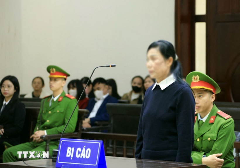 Bị cáo Hoàng Thị Thúy Lan, cựu Bí thư Tỉnh ủy Vĩnh Phúc (cũ). (Ảnh: Tuấn Anh/TTXVN)