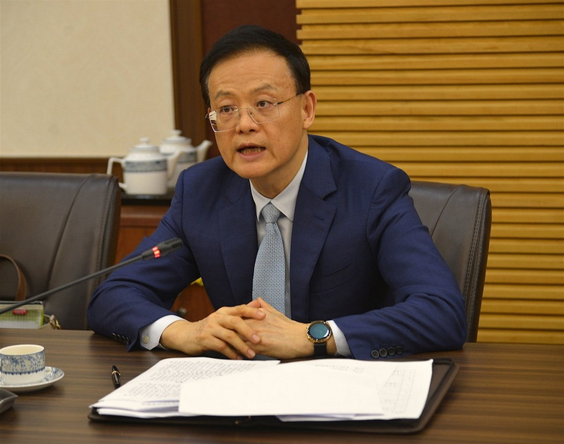 Ông Ngụy Nhiên, Chủ nhiệm Sở Ngoại vụ, Hội trưởng Hội hữu nghị đối ngoại nhân dân Khu tự trị dân tộc Choang Quảng Tây, Trung Quốc. (Nguồn: Bảo tàng Hồ Chí Minh)