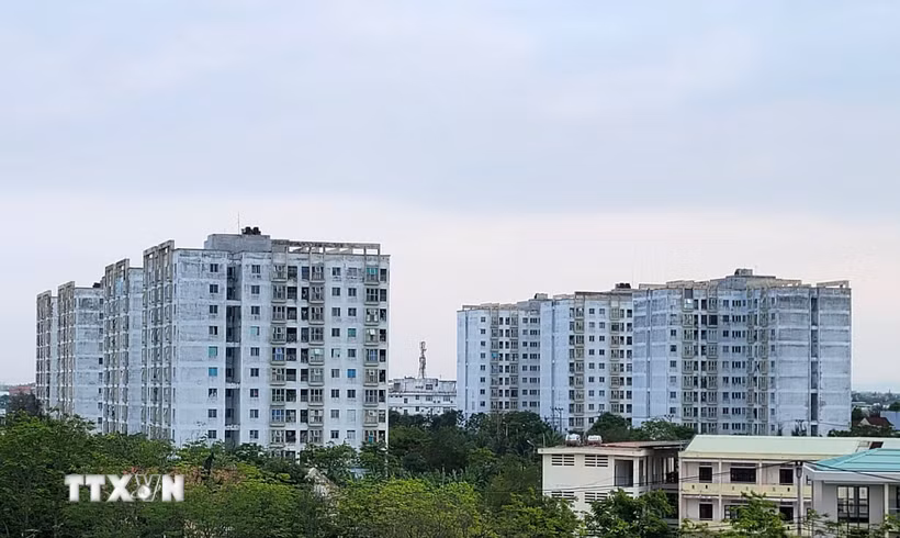 Khu chung cư nhà ở xã hội Phong Bắc (phường Cẩm Lệ, thành phố Đà Nẵng). (Ảnh: Quốc Dũng/TTXVN)