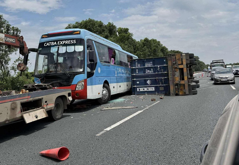 Hiện trường vụ tai nạn.