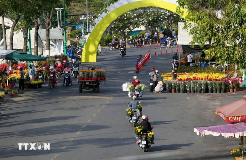 Một góc thành phố Tây Ninh. (Nguồn: TTXVN)