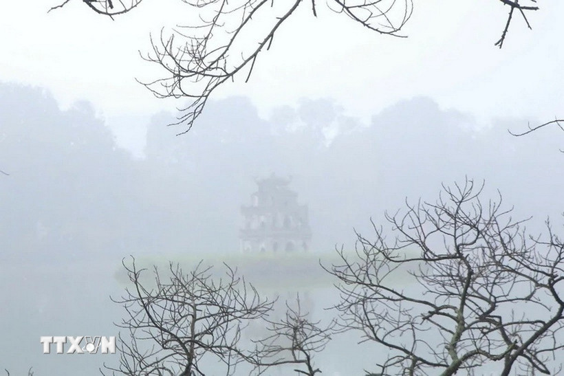 Không khí của Hà Nội vẫn ở mức không lành mạnh. (Nguồn: TTXVN)